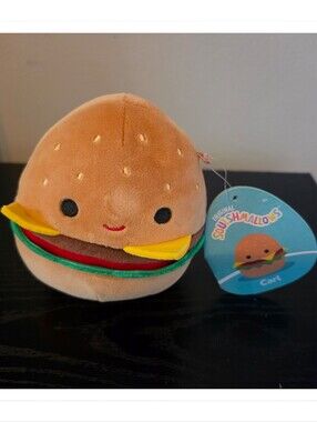 Squishmallow Mini 6” Carl the Cheeseburger NWT – Food Squad Plush